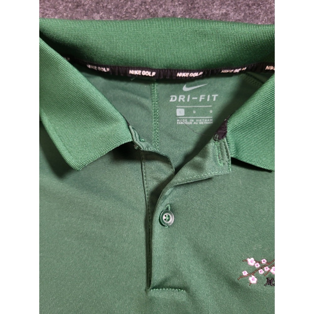 Nike Dri-Fit Golf Polo Misawa AB. Japan Mens Large Green - Picture 6 of 13